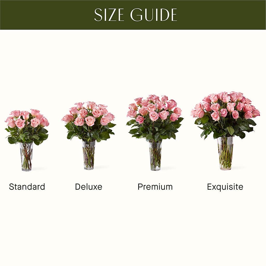 Long Stem Pink Rose Bouquet – FLEUR D'AMOUR, Huntersville NC
