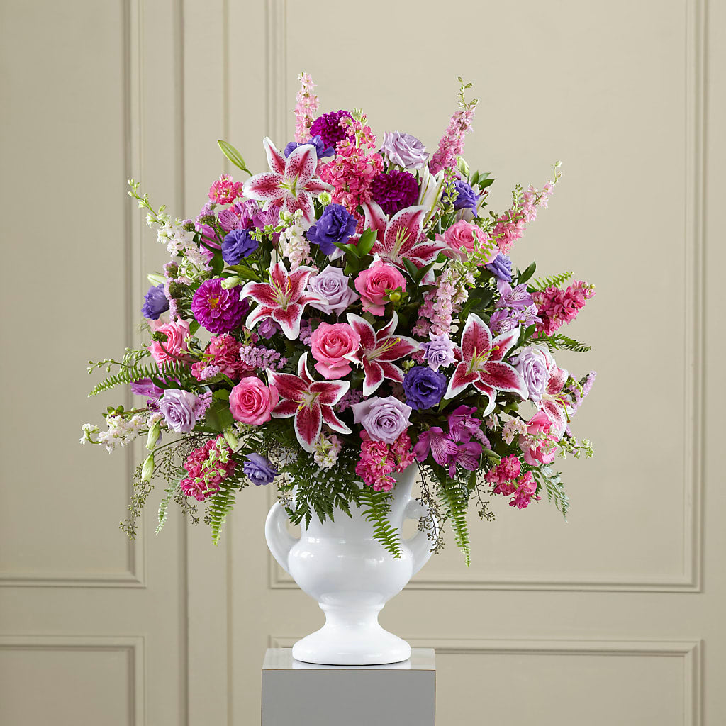 Peaceful Tribute Arrangement – FLEUR D'AMOUR, Huntersville NC