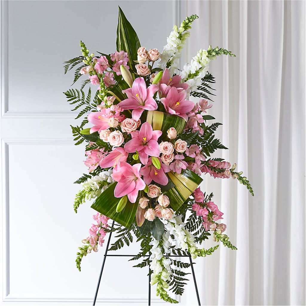 Elegant Embrace Standing Spray – FLEUR D'AMOUR, Huntersville NC