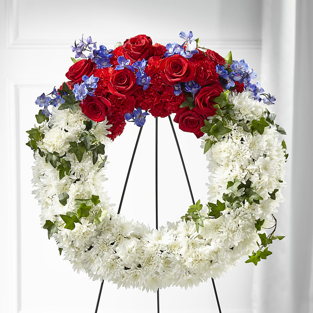Patriotic Passion Wreath – FLEUR D'AMOUR, Huntersville NC