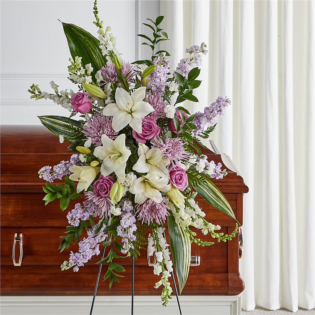 Grateful Hearts Standing Spray – FLEUR D'AMOUR, Huntersville NC
