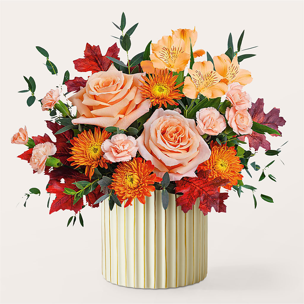 Spiced Latte Bouquet with Ivory Vase – FLEUR D'AMOUR, Huntersville NC