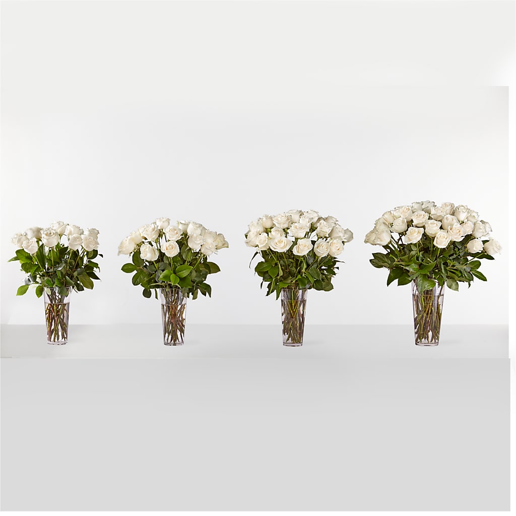Long Stem White Rose Bouquet – FLEUR D'AMOUR, Huntersville NC
