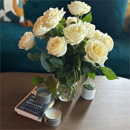 Long Stem Yellow Rose Bouquet – FLEUR D'AMOUR, Huntersville NC