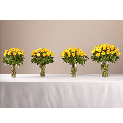 Long Stem Yellow Rose Bouquet – FLEUR D'AMOUR, Huntersville NC