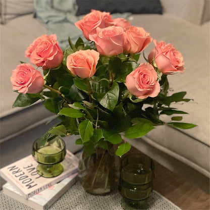 Long Stem Pink Rose Bouquet – FLEUR D'AMOUR, Huntersville NC