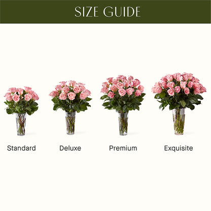 Long Stem Pink Rose Bouquet – FLEUR D'AMOUR, Huntersville NC