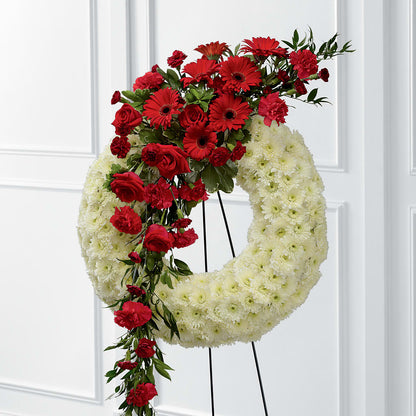 Graceful Tribute Wreath – FLEUR D'AMOUR, Huntersville NC