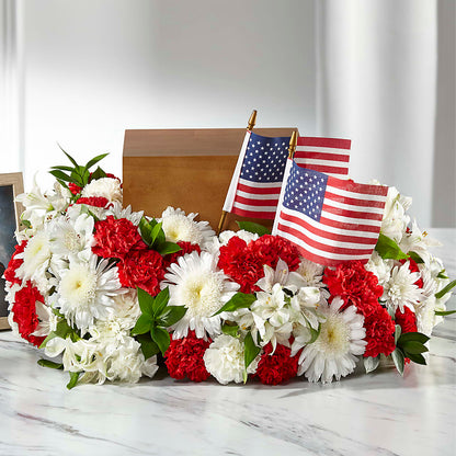 Spirit of Patriotism Cremation Adornment – FLEUR D'AMOUR, Huntersville NC