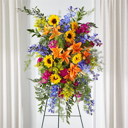 Sunlit Memories Standing Spray (Standard) – FLEUR D'AMOUR, Huntersville NC