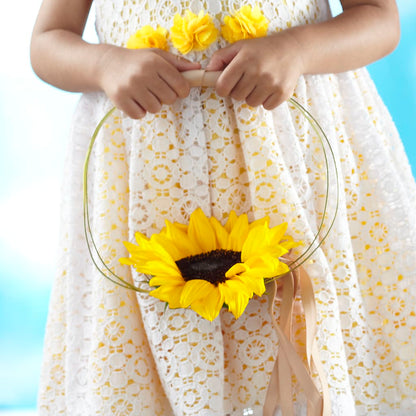 Sweet Sunshine Flower Girl Bouquet – FLEUR D'AMOUR, Huntersville NC