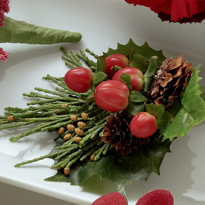 Red Berry Boutonniere – FLEUR D'AMOUR, Huntersville NC